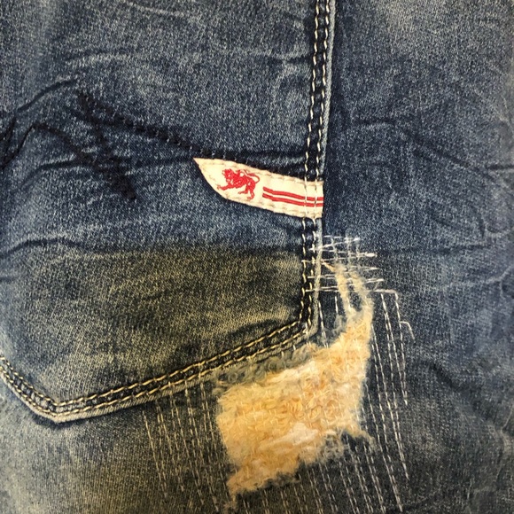 Parasuco Distressed Blue Jeans - Picture 4 of 5